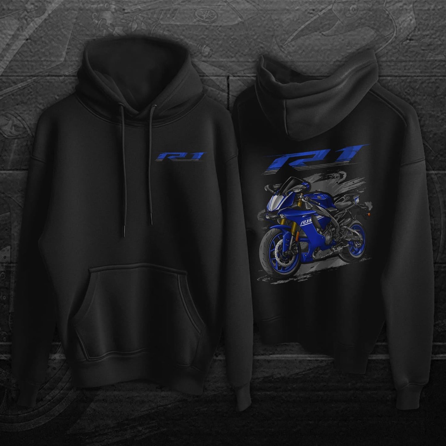 Yamaha YZF-R1 2015-17 Inspired Hoodie - Motorcycle Sweatshirt