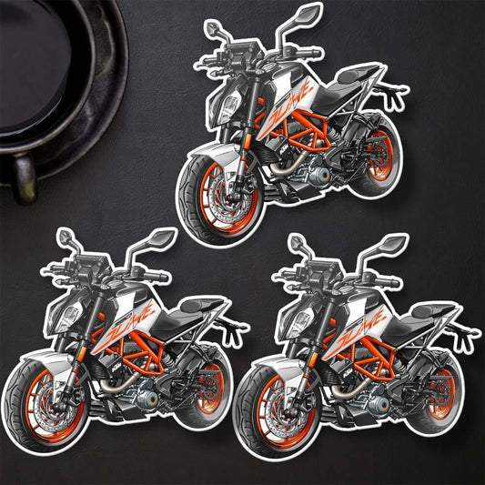 KTM Duke 390 Inspired Stickers - Set of 3 Motorcycle Decals