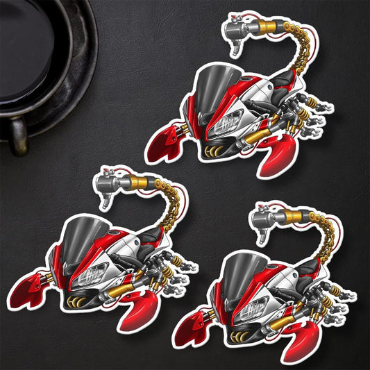 Yamaha YZF-R6 2012-13 Inspired Stickers - Set of 3 Motorcycle Decals