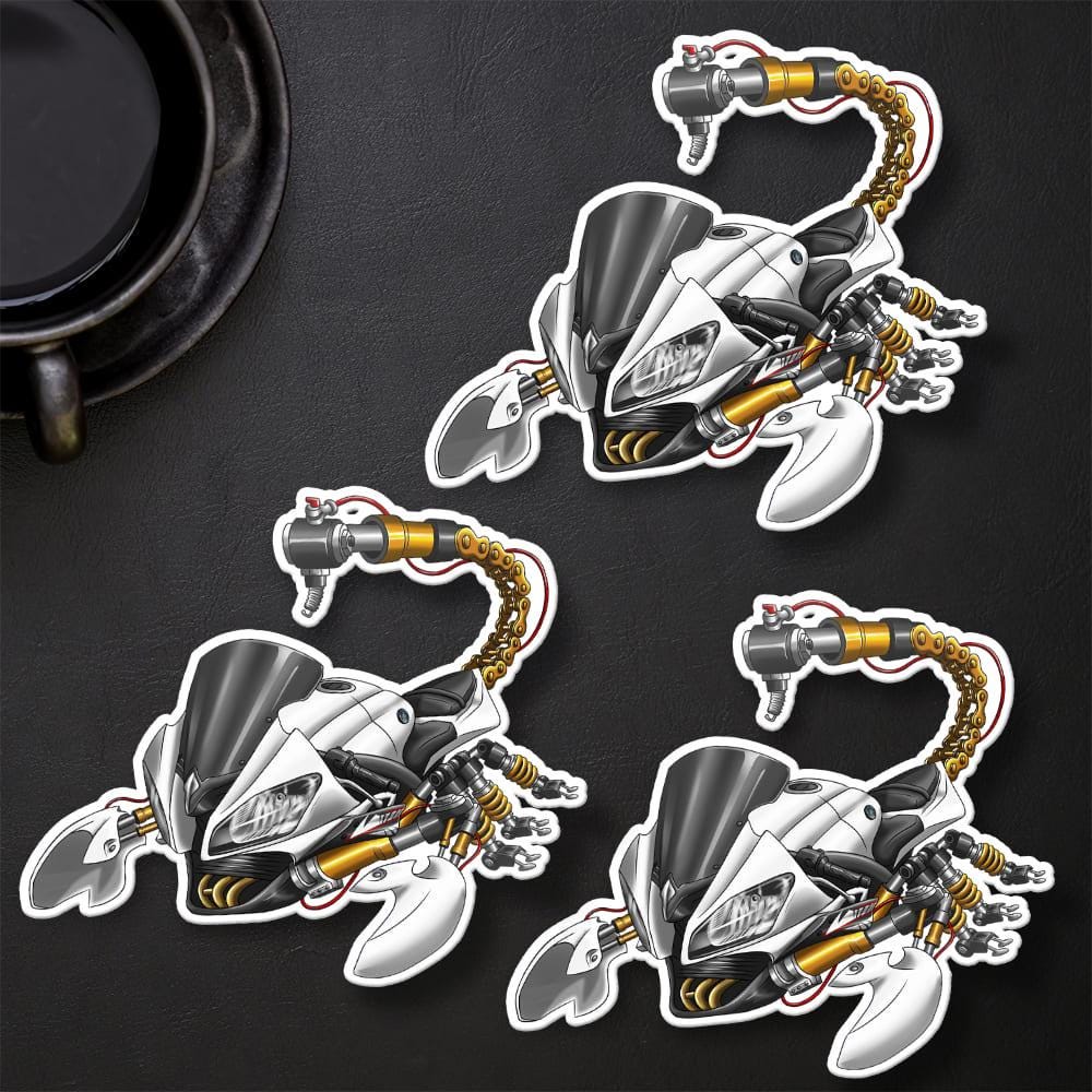 Yamaha YZF-R6 2012-13 Inspired Stickers - Set of 3 Motorcycle Decals