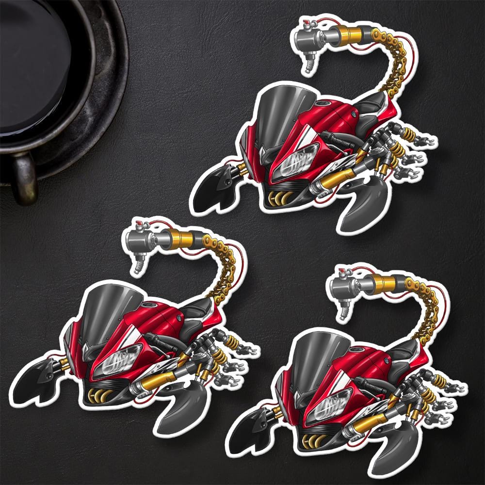 Yamaha YZF-R6 2014-16 Inspired Stickers - Set of 3 Motorcycle Decals