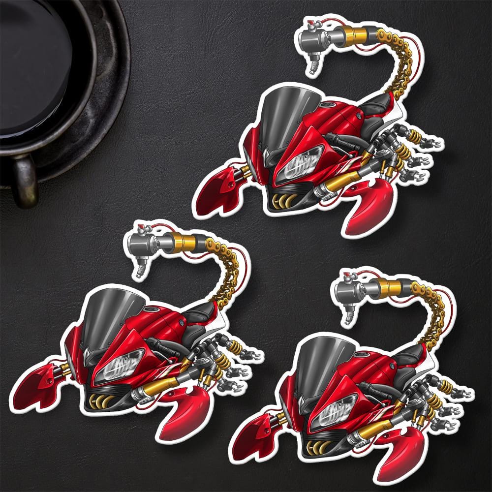 Yamaha YZF-R6 2012-13 Inspired Stickers - Set of 3 Motorcycle Decals