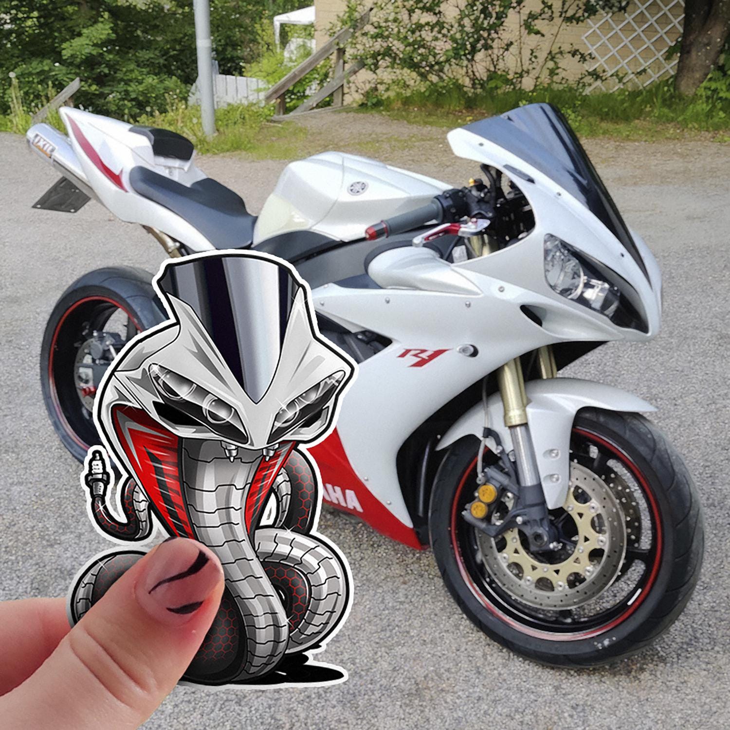 Yamaha YZF-R1 Inspired Stickers - Set of 3 Motorcycle Decals