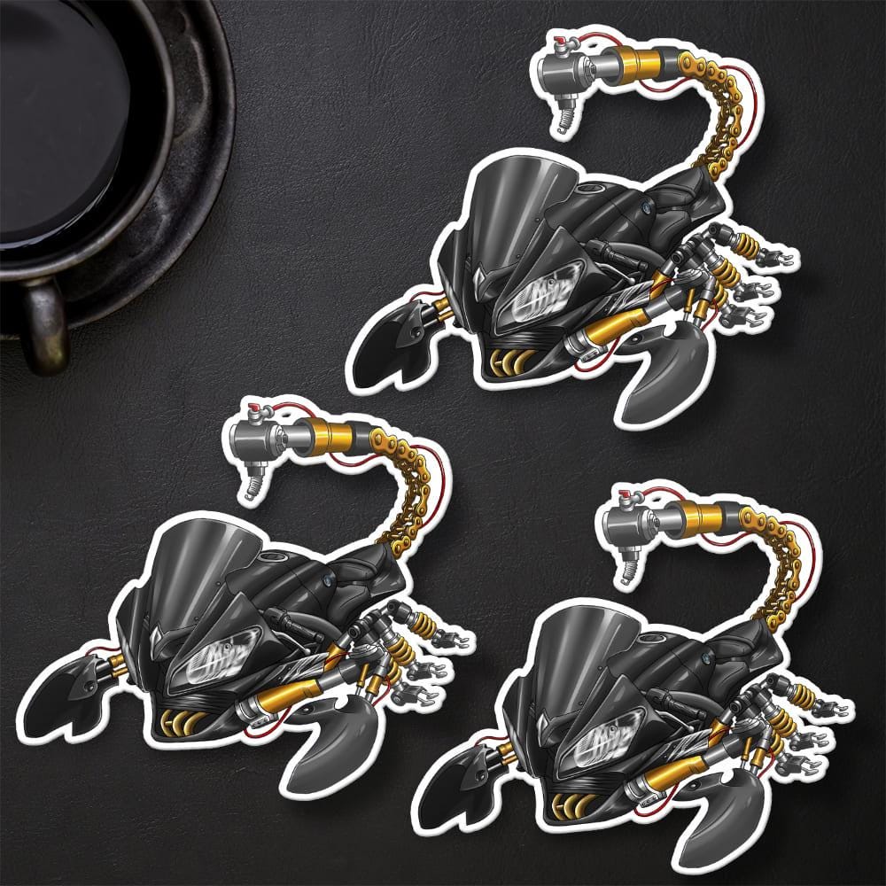 Yamaha YZF-R6 2010-11 Inspired Stickers - Set of 3 Motorcycle Decals