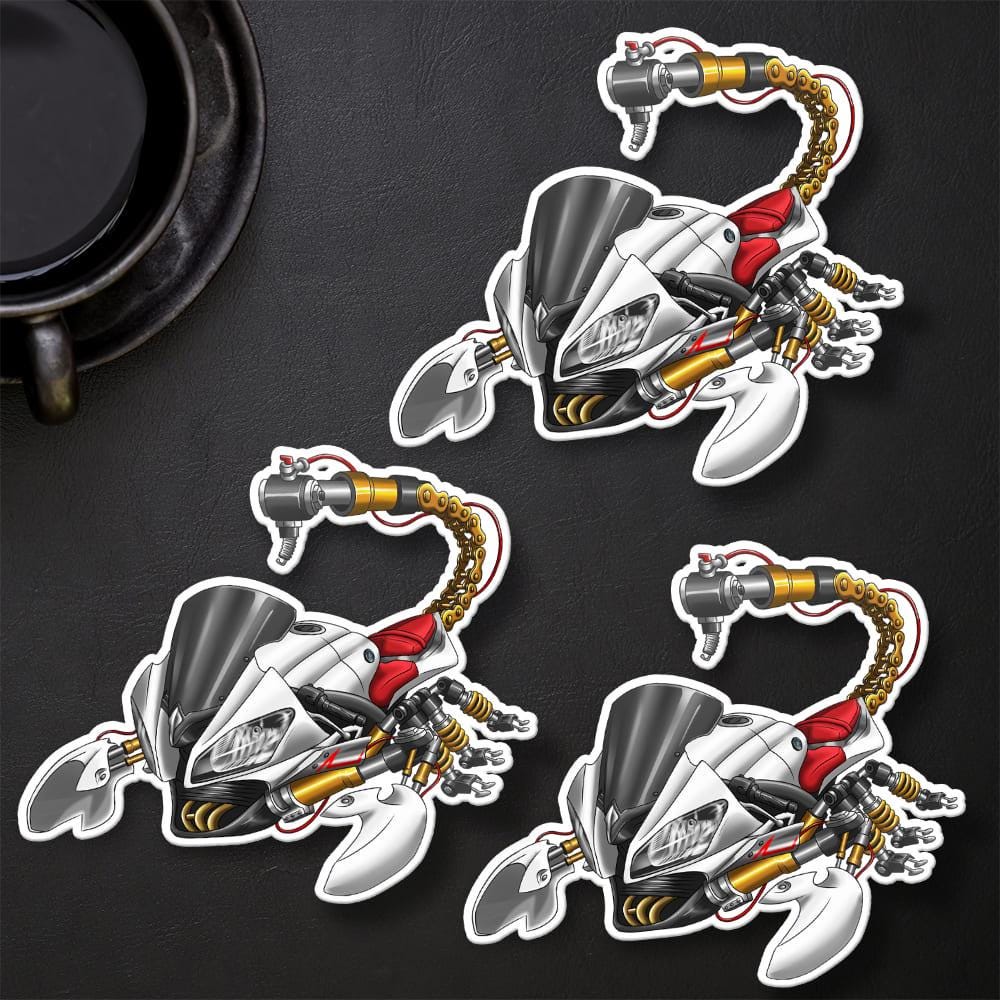 Yamaha YZF-R6 2008-09 Inspired Stickers - Set of 3 Motorcycle Decals