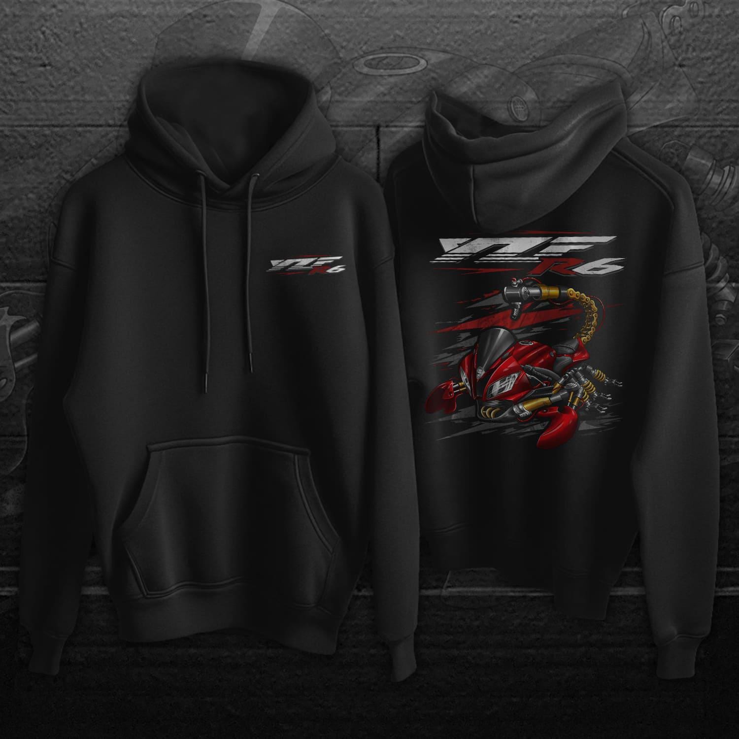 Yamaha YZF-R6 Inspired Hoodies - Motorcycle Sweatshirt