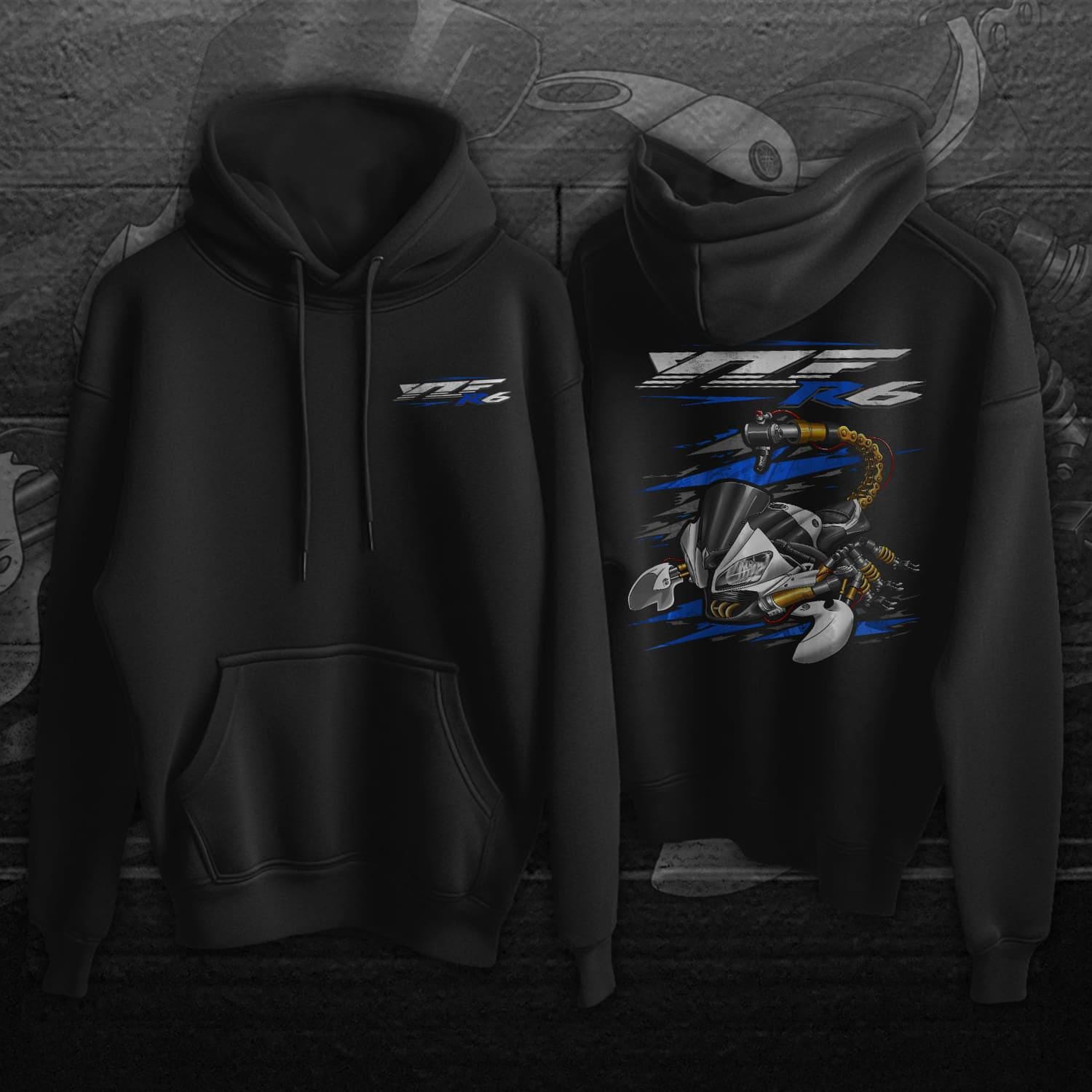 Yamaha YZF-R6 2012-13 Inspired Hoodies - Motorcycle Sweatshirt