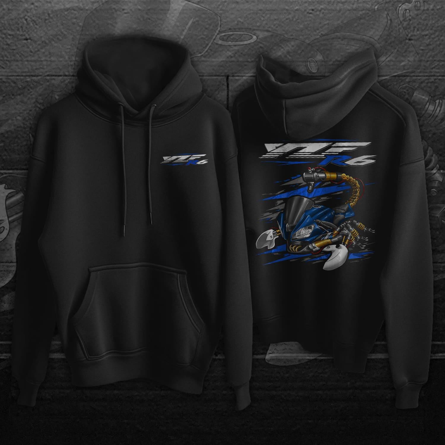 Yamaha YZF-R6 2012-13 Inspired Hoodies - Motorcycle Sweatshirt