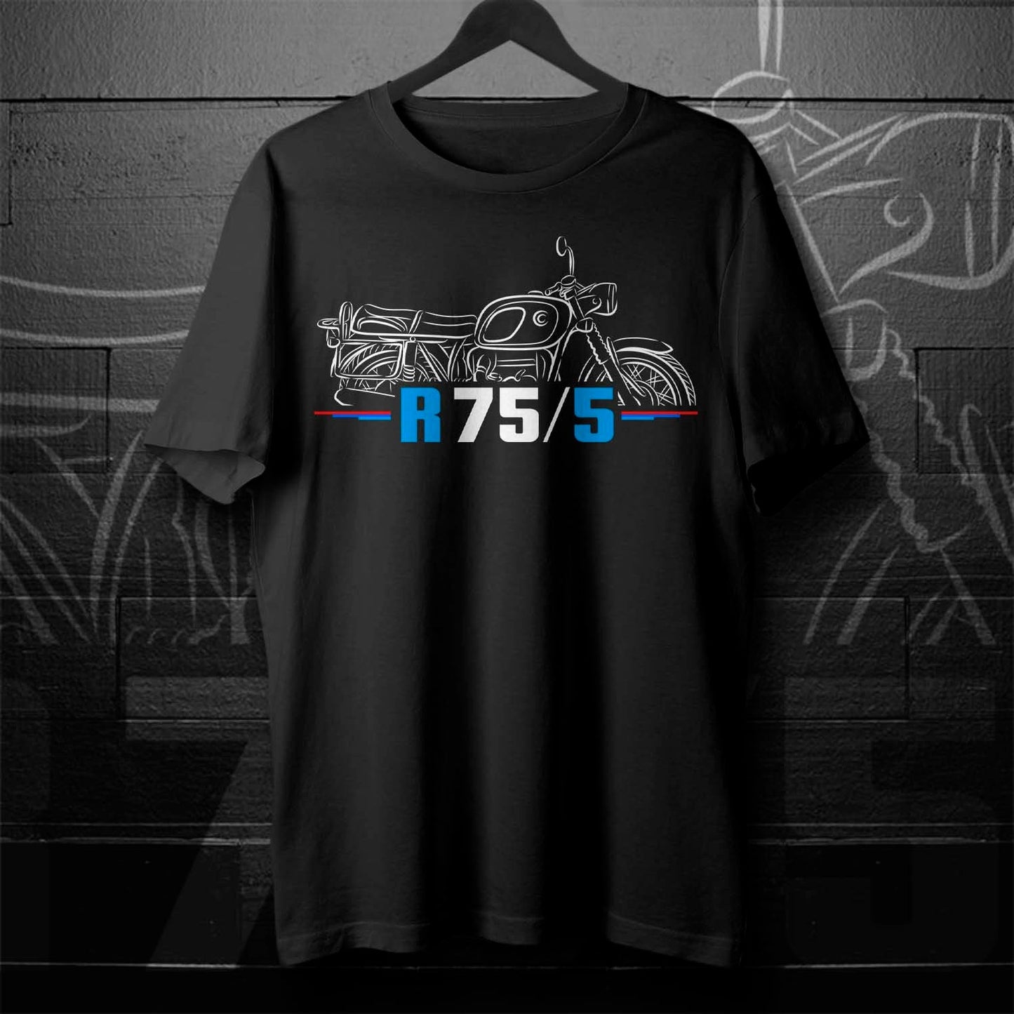BMW R75/5 T-Shirt - Motorcycle Tee Shirt for Motorrad Riders