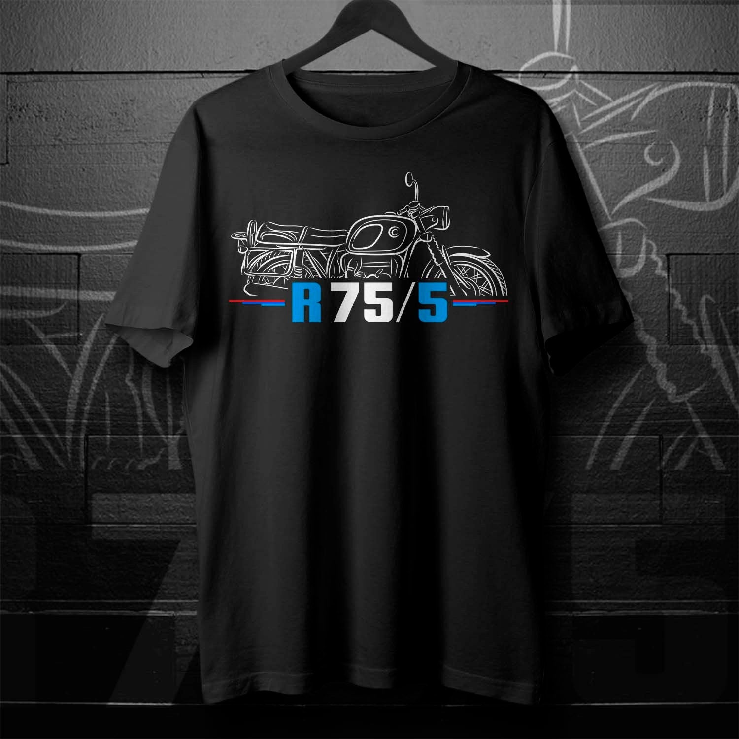 BMW R75/5 T-Shirt - Motorcycle Tee Shirt for Motorrad Riders