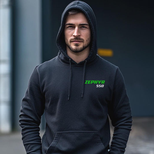 Kawasaki Zephyr 550 Inspired Hoodie - Motorcycle Sweatshirt for Riders