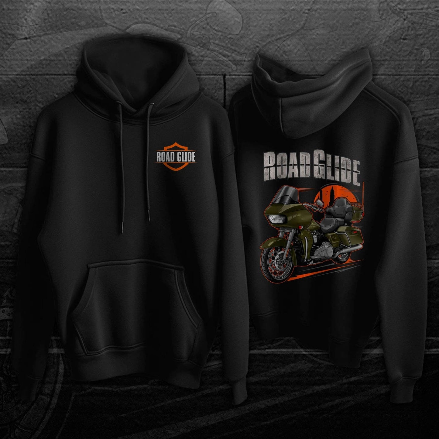 Harley Road Glide Limited FLTRK 2021 - 2022 Hoodie - Bikers Motorcycle Sweatshirt