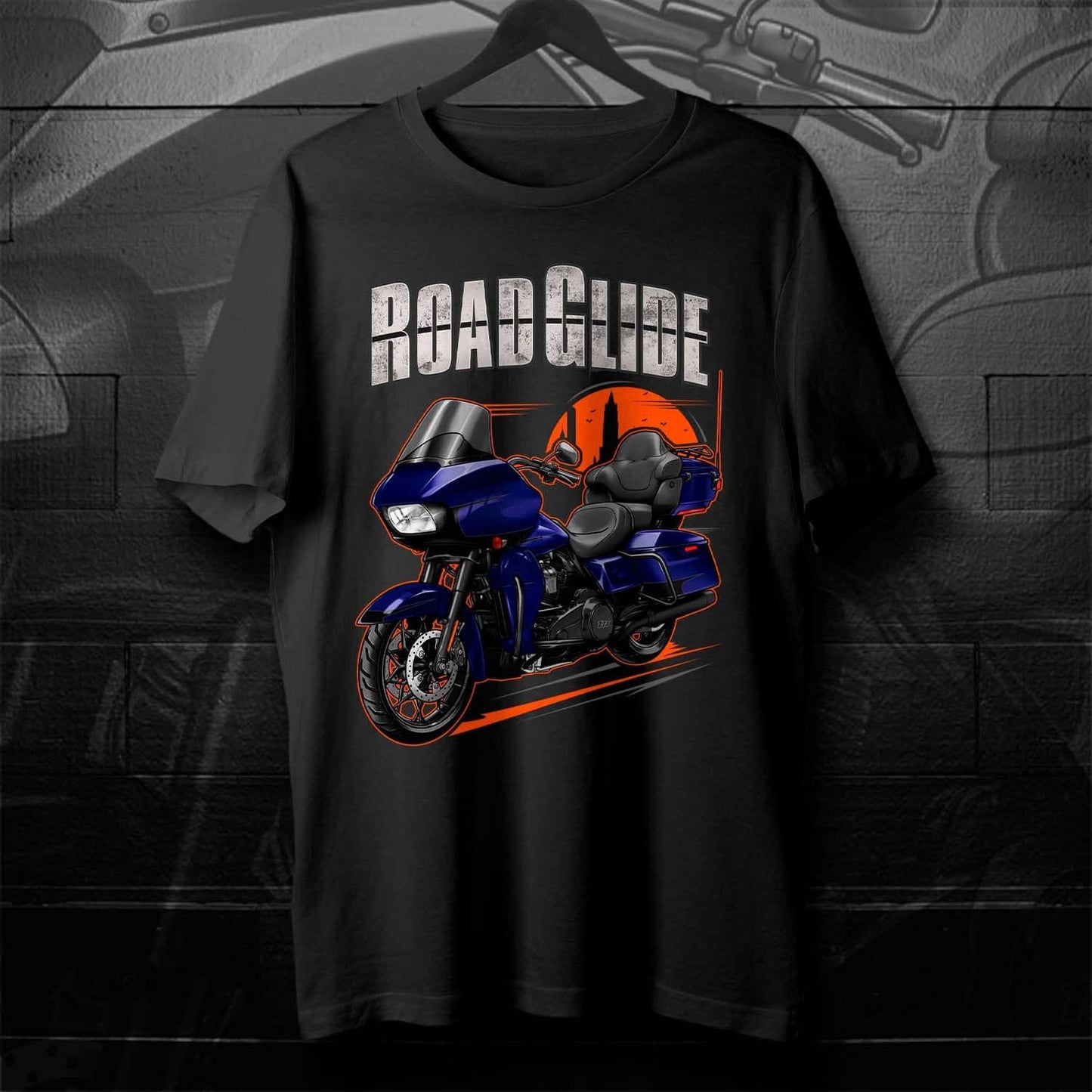 Harley Road Glide Limited FLTRK 2020 T-Shirt - Motorcycle Tee Shirt for Bikers