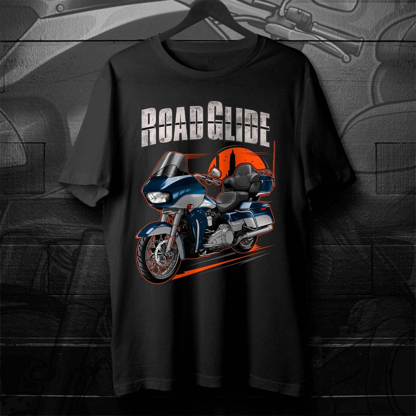 Harley Road Glide Ultra FLTRU 2018 - 2019 T-Shirt - Biker Motorcycle Tee Shirt