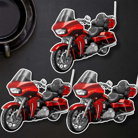 Harley Road Glide Ultra FLTRU 2018 - 2019 Stickers - Set of 3 Biker Motorcycle Decals