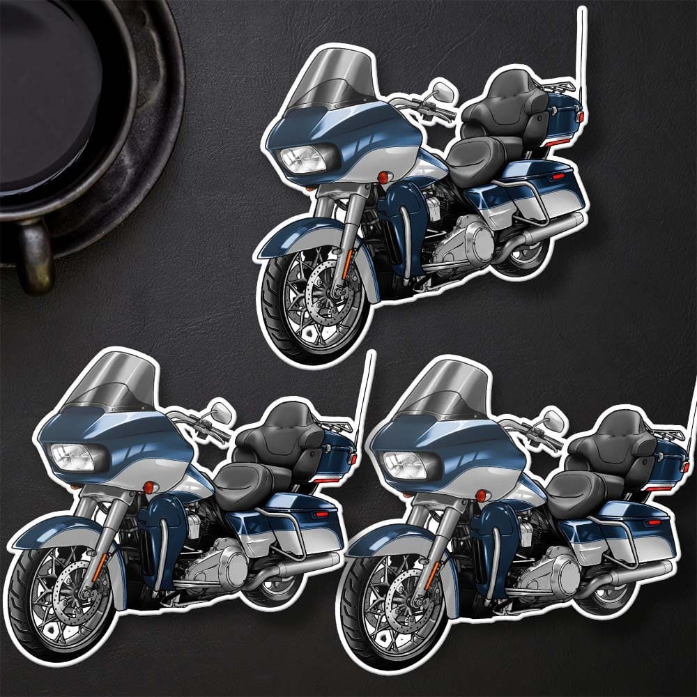 Harley Road Glide Ultra FLTRU 2018 - 2019 Stickers - Set of 3 Biker Motorcycle Decals