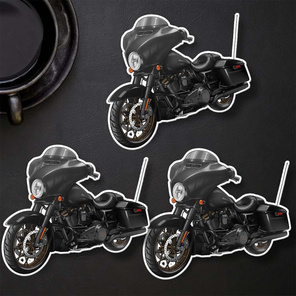 Harley Street Glide FLHXST Stickers - Set of 3 Biker Motorcycle Decals