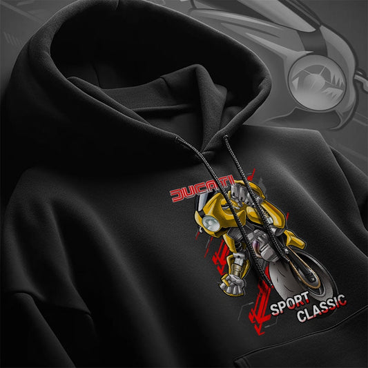 Ducati Sport Classic Hoodie - Motorcycle Sweatshirt for Riders
