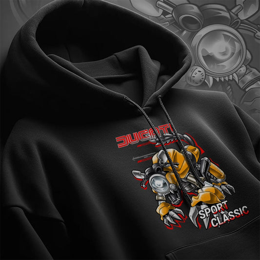 Ducati Sport Classic Hoodie - Motorcycle Sweatshirt for Riders