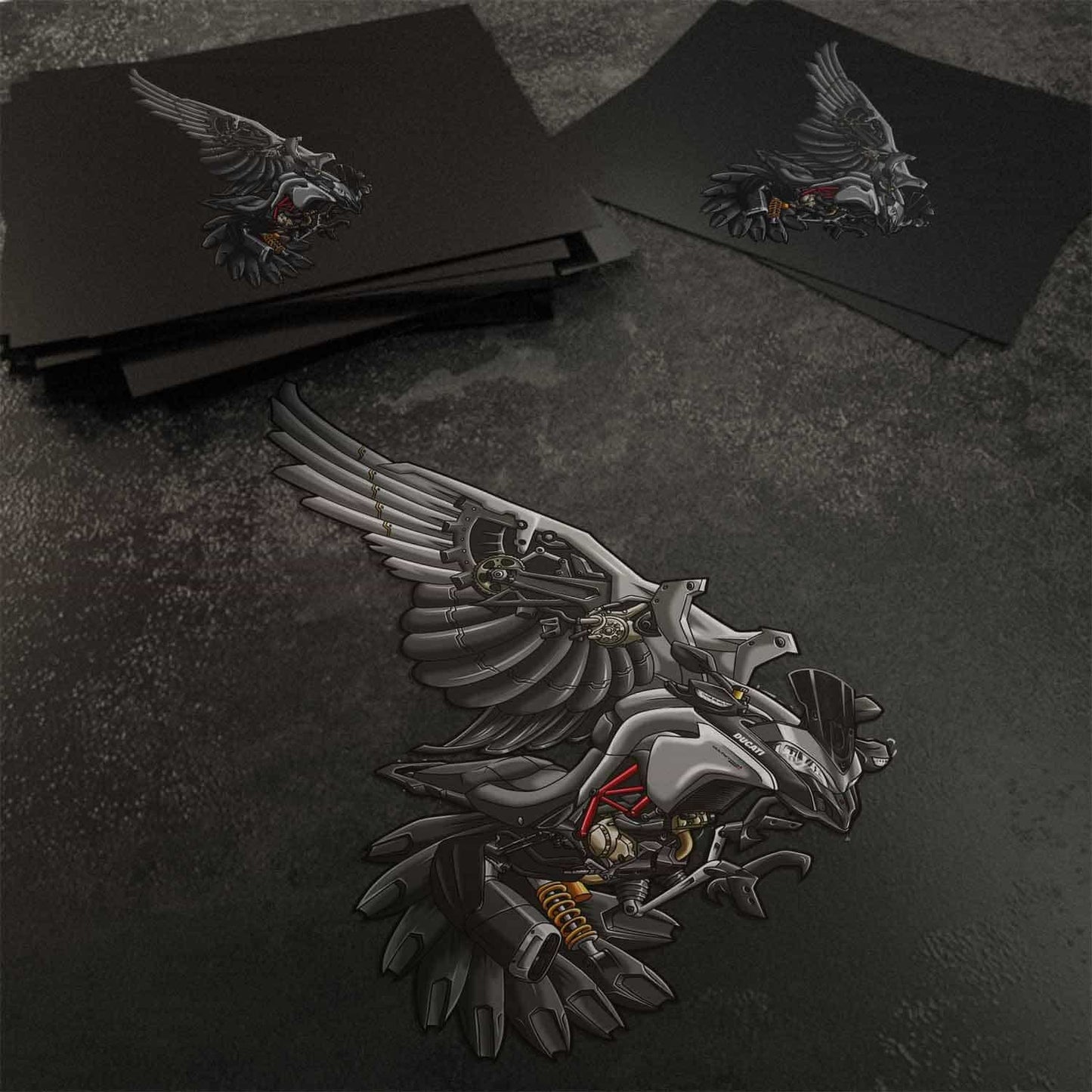 Ducati Multistrada 950 Stickers - Set of 3 Motorcycle Decals for ADV Riders