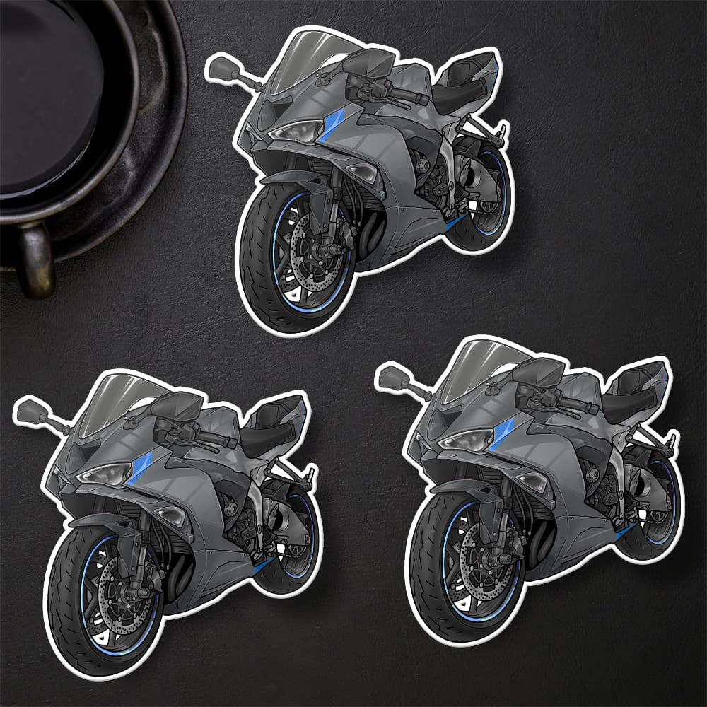 Kawasaki ZX-6R 2024 - 2025 Inspired Stickers - Set of 3 Motorcycle Decals for Riders