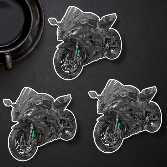 Kawasaki ZX-10R 2016 - 2018 Inspired Stickers - Set of 3 Motorcycle Decals for Riders