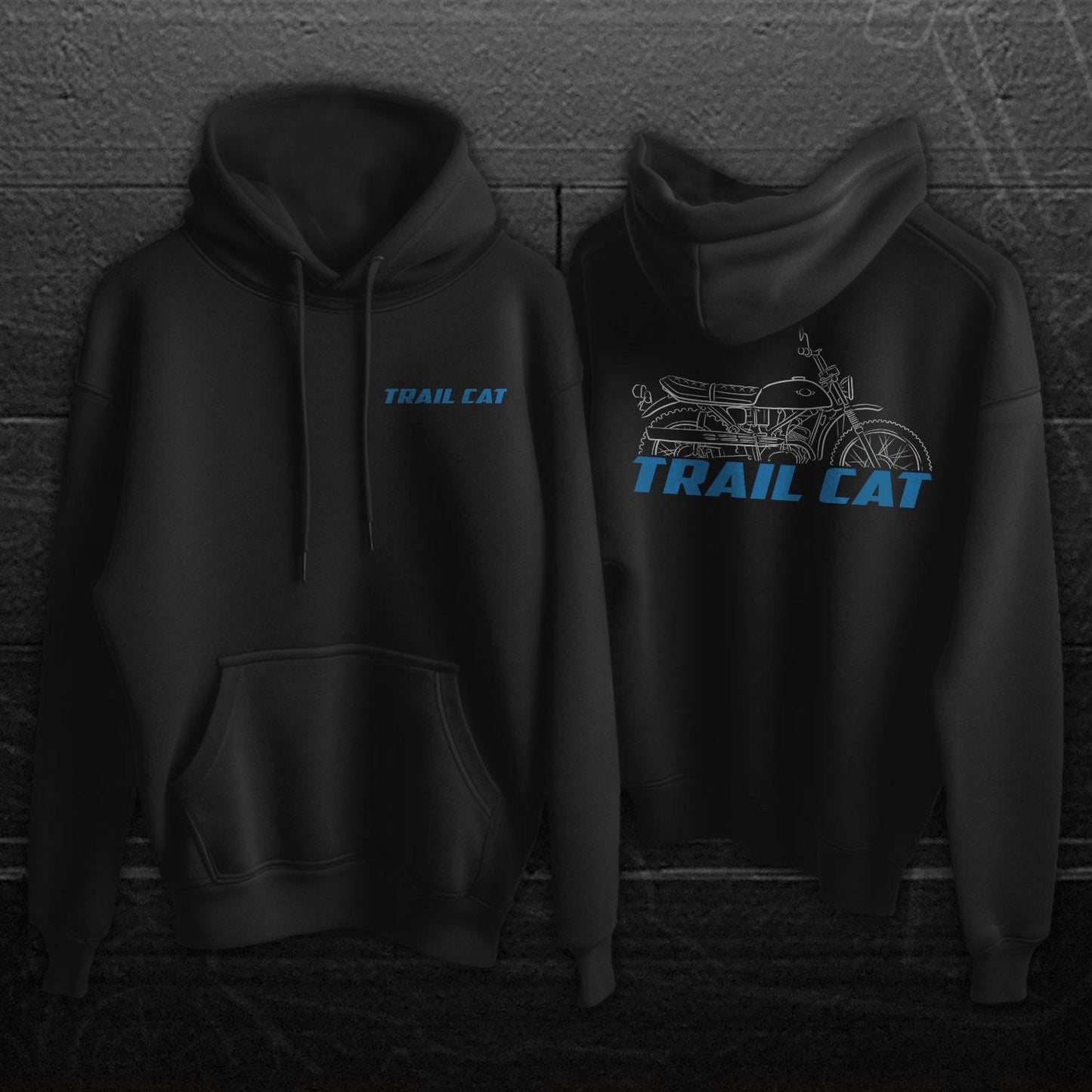 Suzuki TC120 Trail Cat 1969 - 1972 Inspired Hoodie - Motorcycle Sweatshirt for Riders