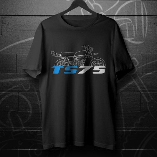 Suzuki TS75 1975 - 1977 Inspired T-Shirt - Motorcycle Tee Shirt for Riders