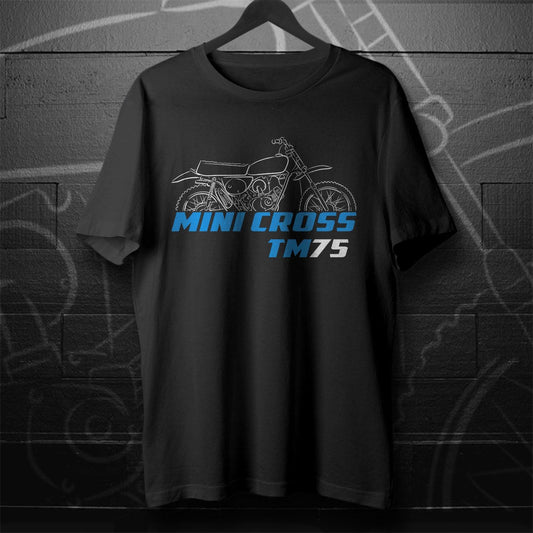 Suzuki TM75 Mini Cross 1974 - 1976 Inspired T-Shirt - Motorcycle Tee Shirt for Riders
