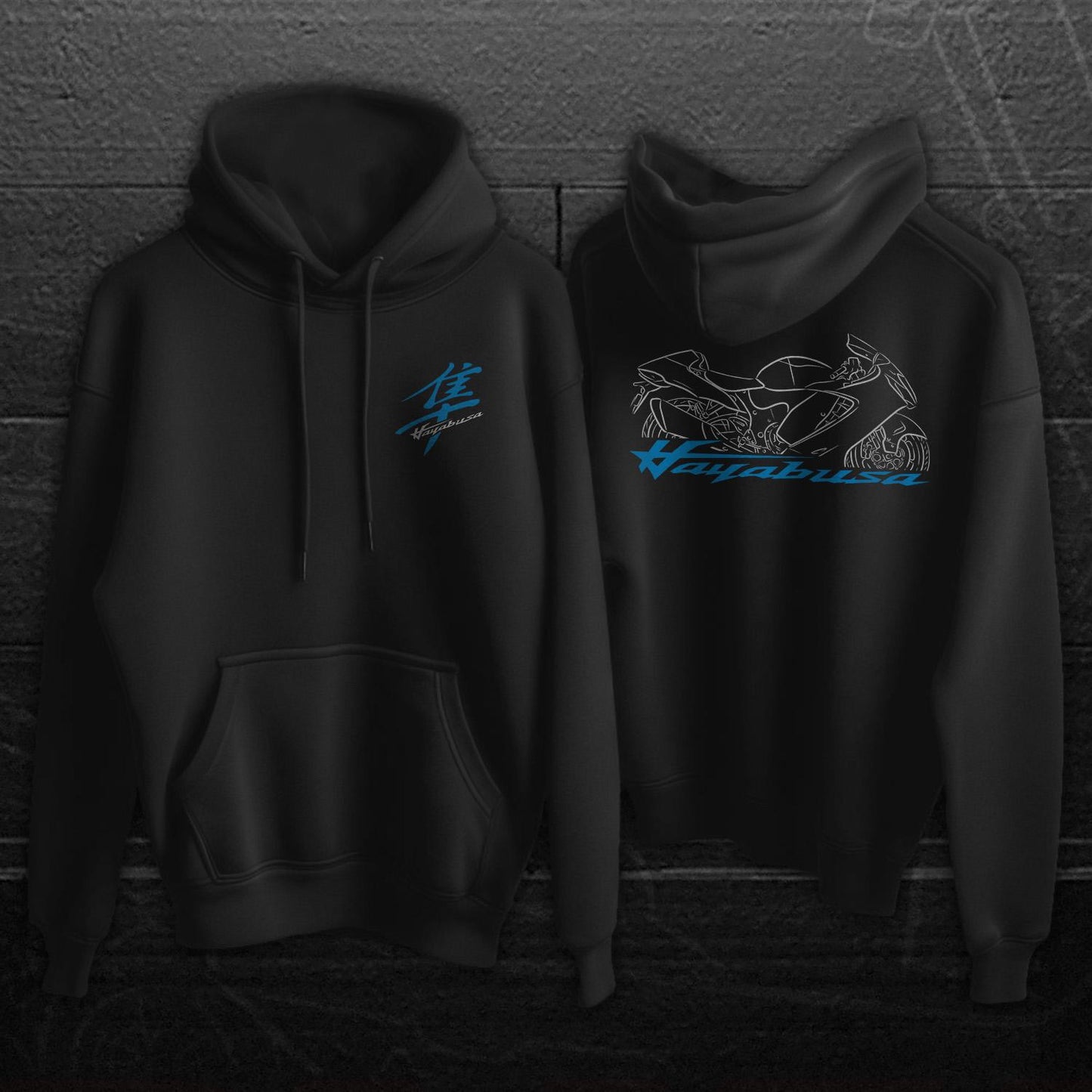 Suzuki GSX1300R Hayabusa Inspired Hoodie - Motorcycle Sweatshirt for Riders