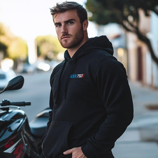 Suzuki GSX 750E Inspired Hoodie - Motorcycle Sweatshirt for Riders