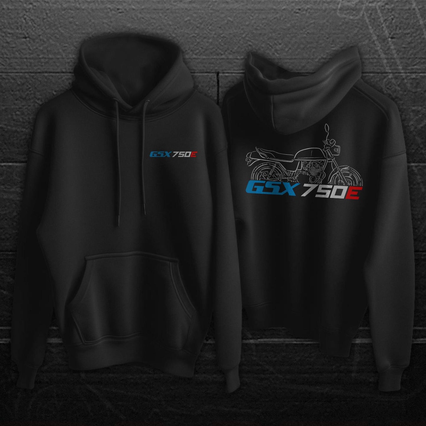 Suzuki GSX 750E Inspired Hoodie - Motorcycle Sweatshirt for Riders