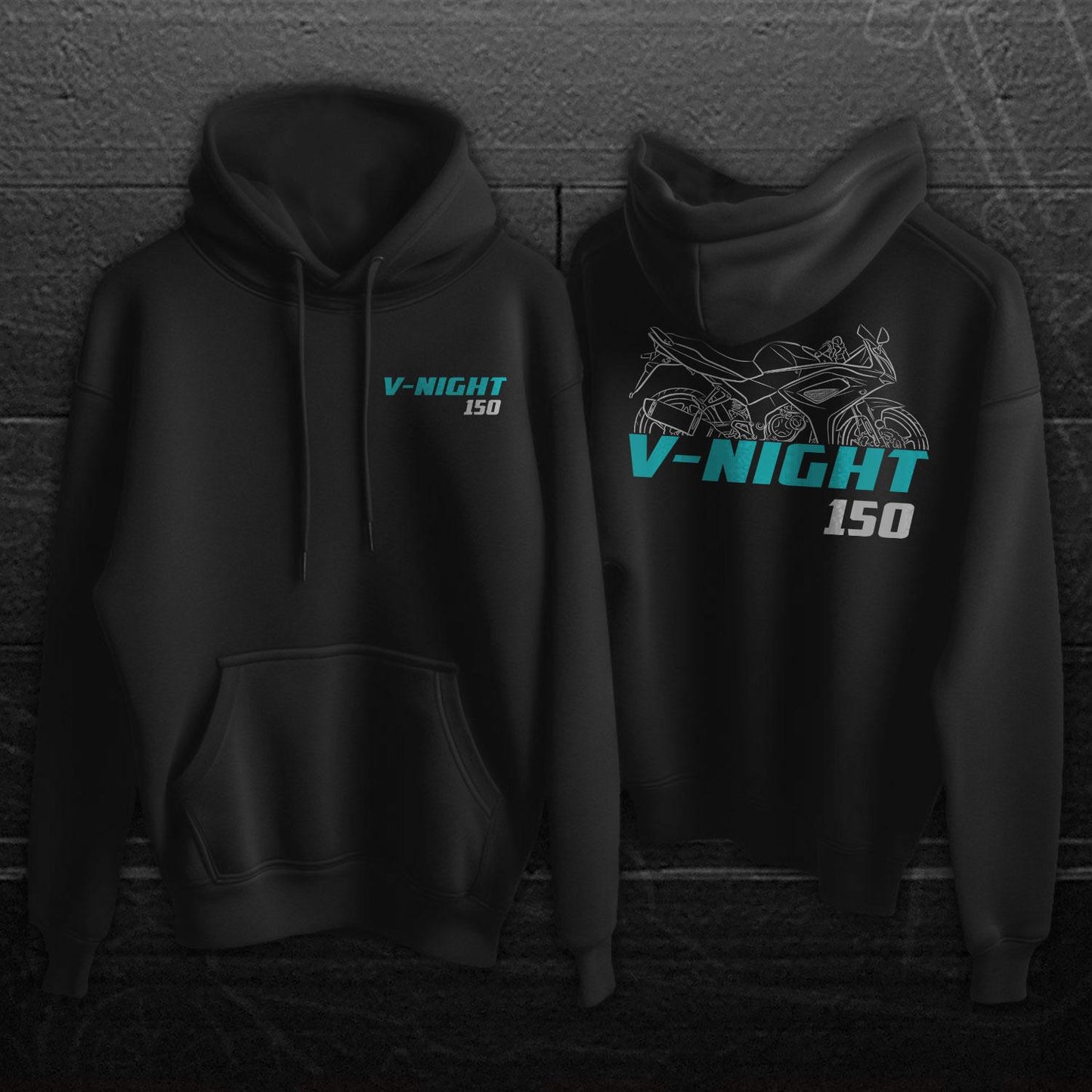CFMoto V-Night 150 2010 - 2015 Inspired Hoodie - Motorcycle Sweatshirt for Riders