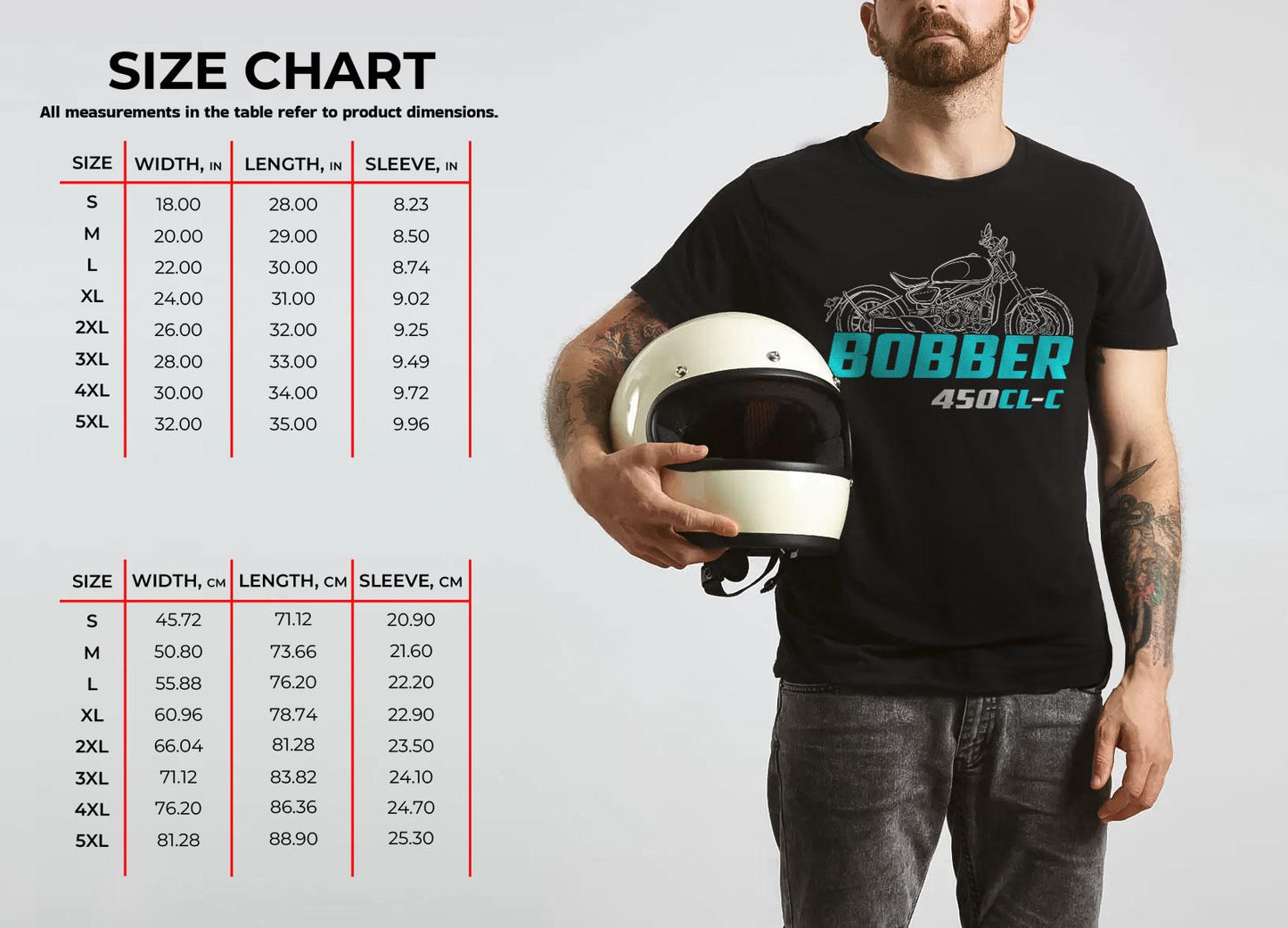 CFMoto 450CL-C Bobber 2024 Inspired T-Shirt - Motorcycle Tee Shirt for Riders