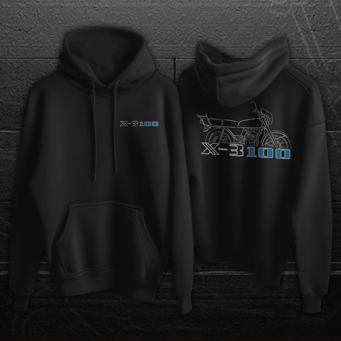 Suzuki X3 Inspired Hoodie - Motorcycle Sweatshirt for Riders