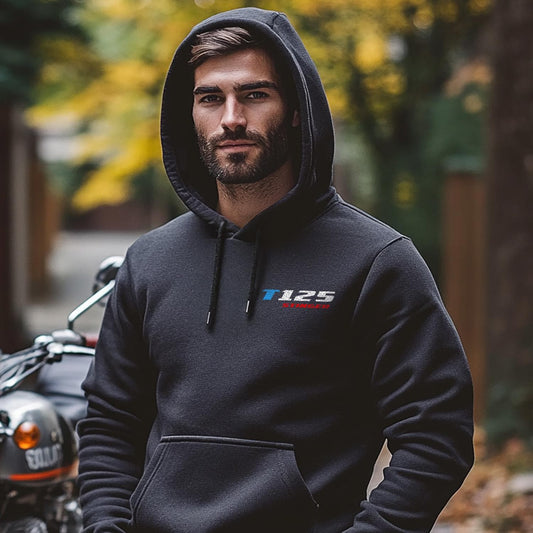 Suzuki T 125 Stinger & Wolf Inspired Hoodie - Motorcycle Sweatshirt for Riders