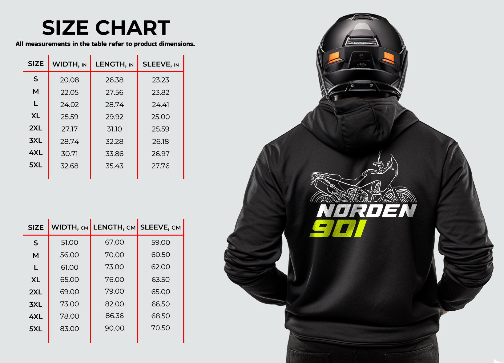 Husqvarna Norden 901 Hoodie - Motorcycle Sweatshirt for ADV Riders