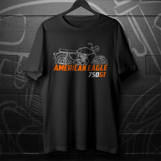 Laverda American Eagle 750 GT 1968 Inspired T-Shirt - Motorcycle Tee Shirt for Riders