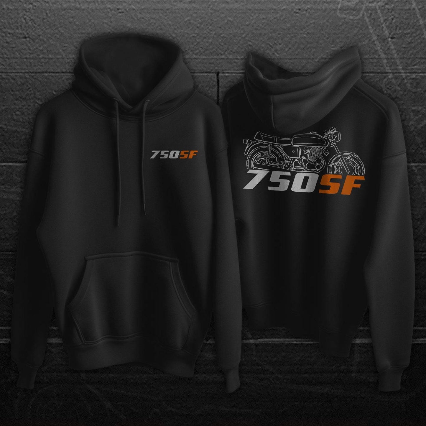 Laverda 750 SF 1970 - 1973 Inspired Hoodie - Motorcycle Sweatshirt for Riders