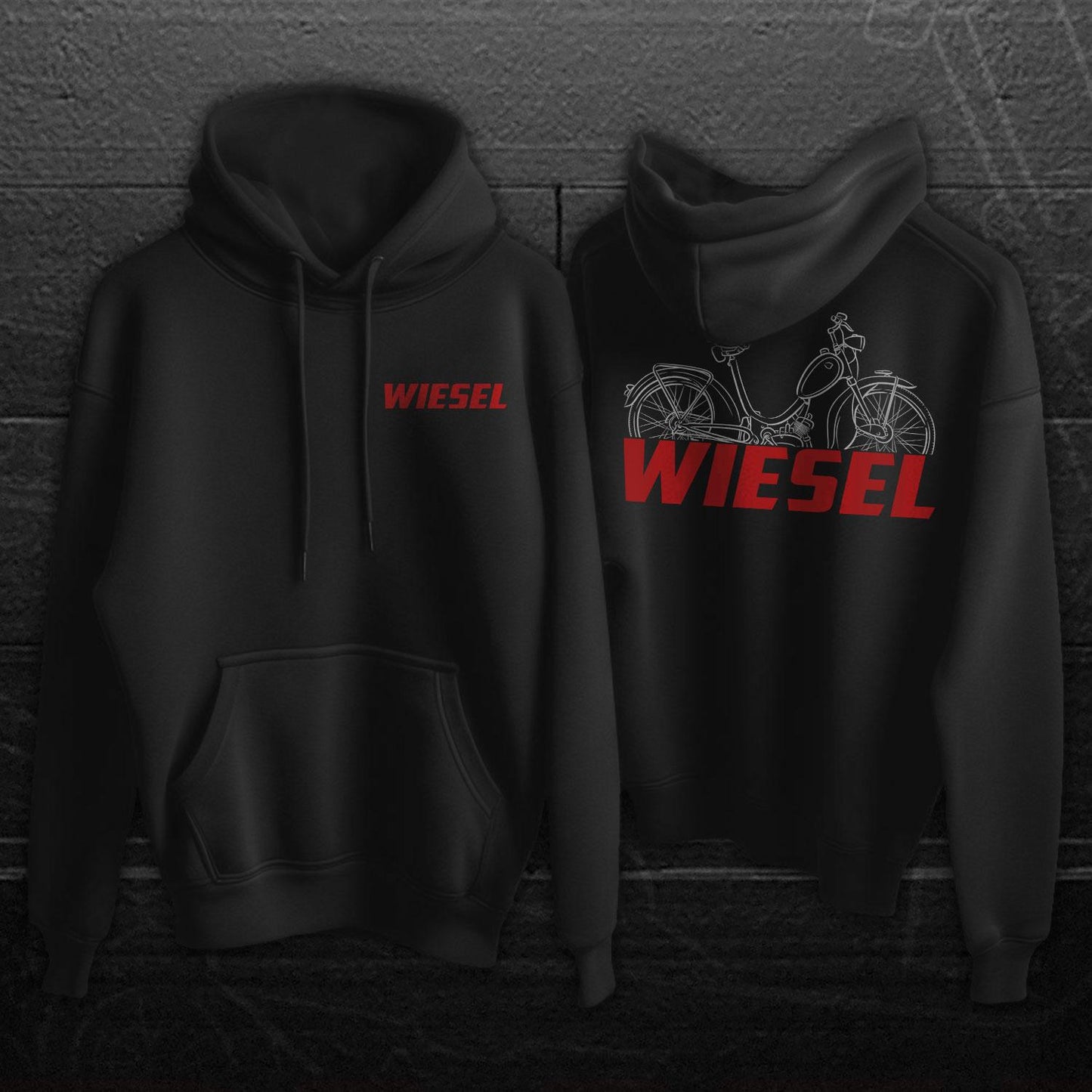 Maico Wiesel 1953 - 1958 Inspired Hoodie - Motorcycle Sweatshirt for Riders
