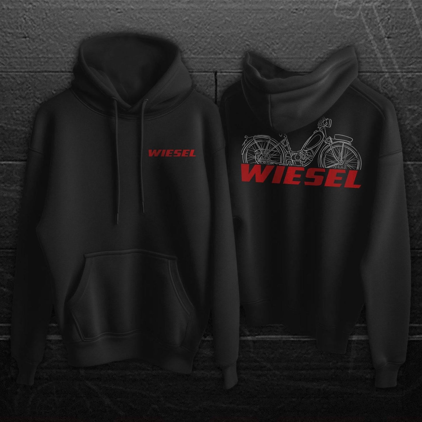 Maico MP F60 Wiesel 1938 - 1939 Inspired Hoodie - Motorcycle Sweatshirt for Riders