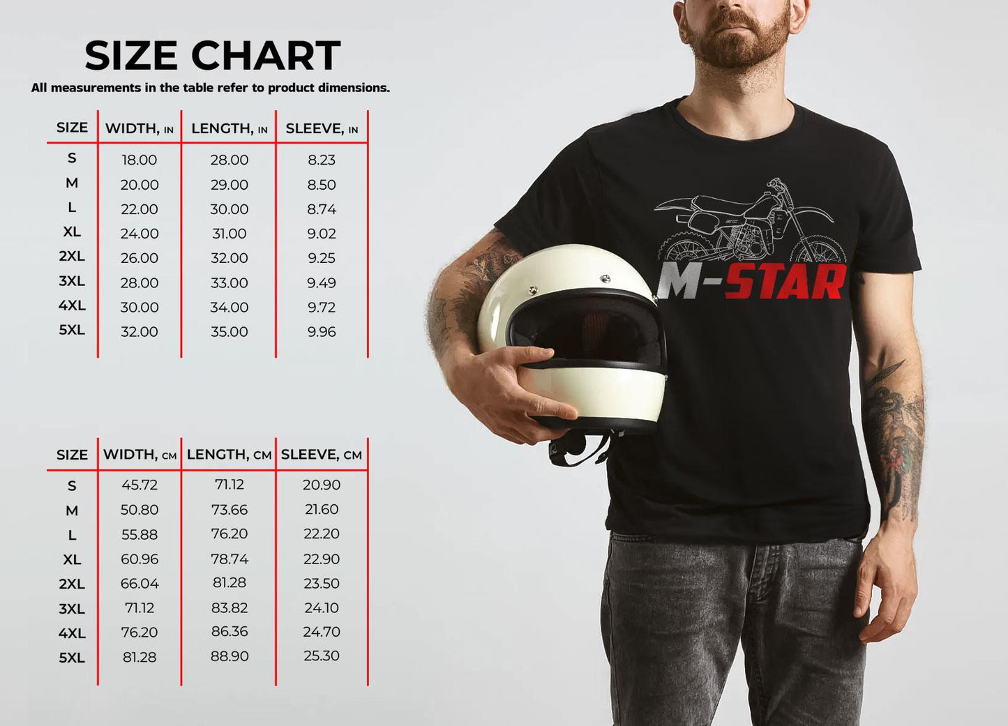 Maico M-Star 250SC 1984 Inspired T-Shirt - Motorcycle Tee Shirt for Riders