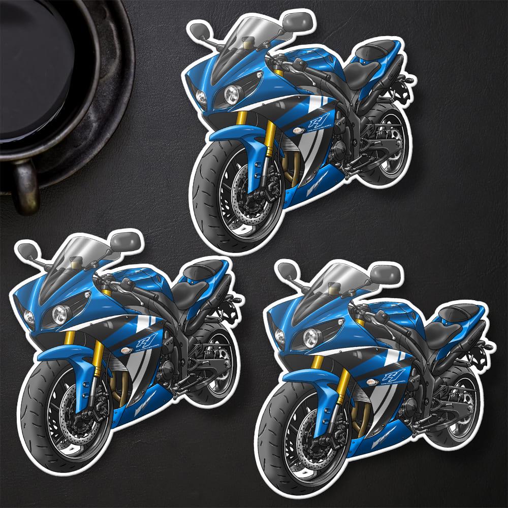Yamaha YZF-R1 2012 Inspired Stickers - Set of 3 Motorcycle Decals for Riders