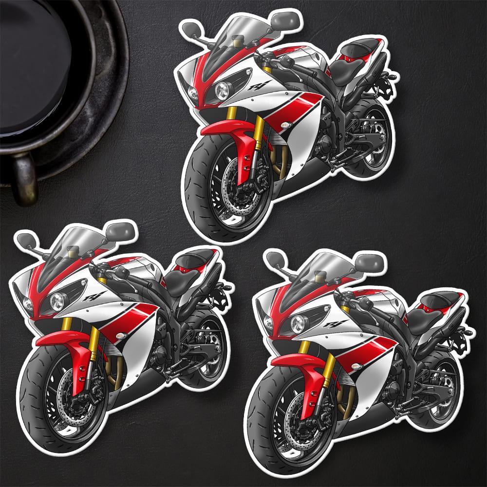 Yamaha YZF-R1 2012 Inspired Stickers - Set of 3 Motorcycle Decals for Riders