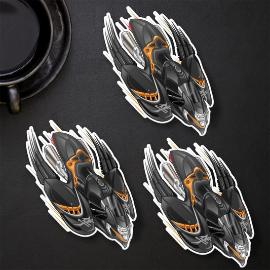 Suzuki Hayabusa 2021 - 2024 Inspired Stickers - Set of 3 Biker Motorcycle Decals