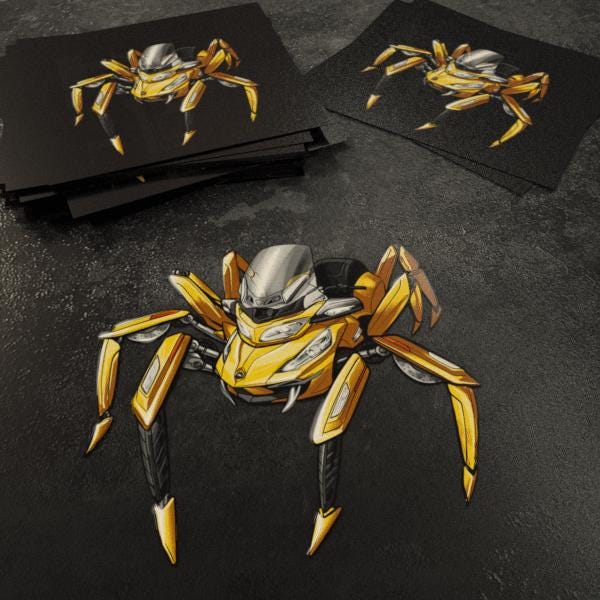 Can-Am Spyder RT 2020-24 Stickers - Set of 3 Motorcycle Decals for Riders