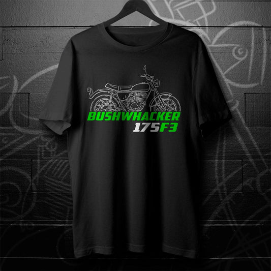 Kawasaki 175 F3 Bushwhacker 1968 - 1970 Inspired T-Shirt - Motorcycle Tee Shirt for Riders