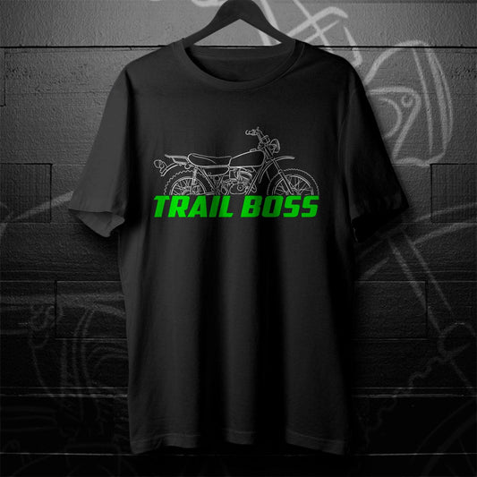 Kawasaki 100 Trail Boss G4TR 1970 - 1975 Inspired T-Shirt - Motorcycle Tee Shirt for Riders