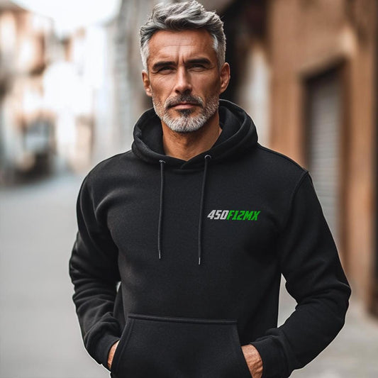 Kawasaki 450 F12MX 1973 Inspired Hoodie - Motorcycle Sweatshirt for Riders