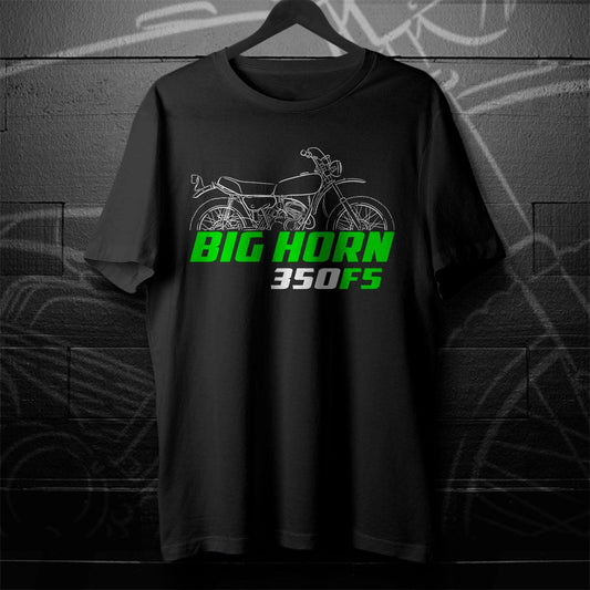 Kawasaki 350 F5 Big Horn 1970 - 1971 Inspired T-Shirt - Motorcycle Tee Shirt for Riders